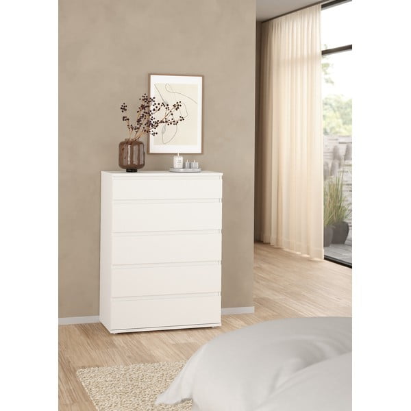 Bela visoka komoda 77x107 cm Nova – Tvilum-image-1