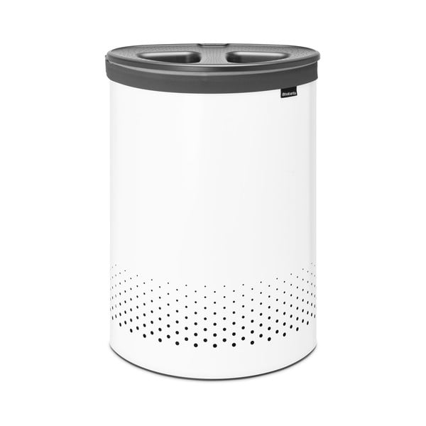 Bel kovinski koš za perilo 55 l Selector – Brabantia-image-4