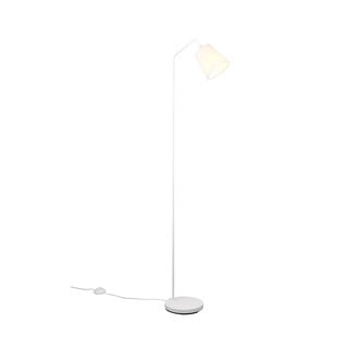 Bela stoječa svetilka s tekstilnim senčnikom (višina 148 cm) Buddy – Trio