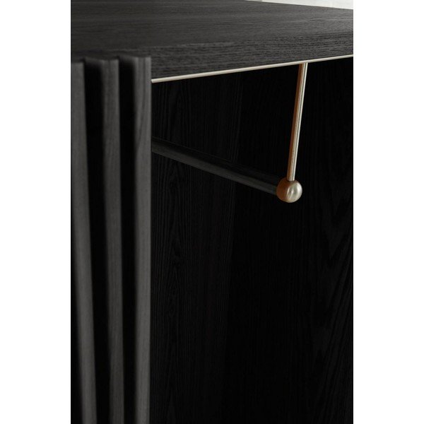 Črn set za hodnik v jesenovem dekorju 110x120x40 cm Sion – Jotex-image-2