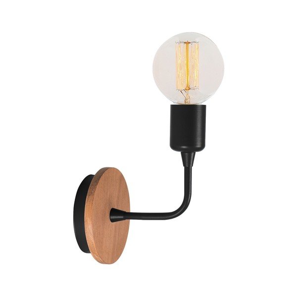 Črna stenska svetilka Homemania Decor Simple Drop-image-2