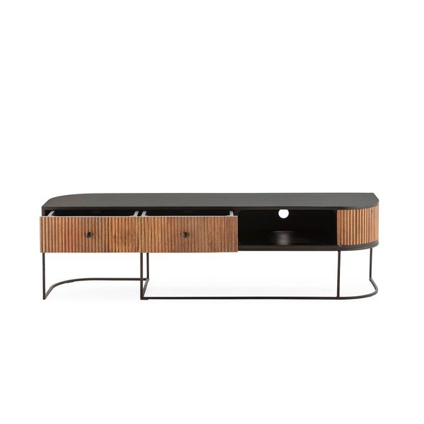 TV omarica iz masivnega manga v naravni barvi 160x45x40 cm Curve – MOME-image-4