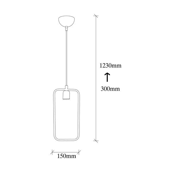 Črna viseča svetilka Geonni – Opviq lights-image-4