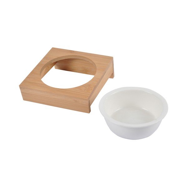 Bambusova posoda s podstavkom za pse ø 12 cm – Love Story-image-1