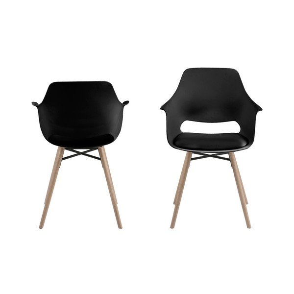 Komplet 2 črnih jedilnih stolov Actona Ramona Dining Set-image-2