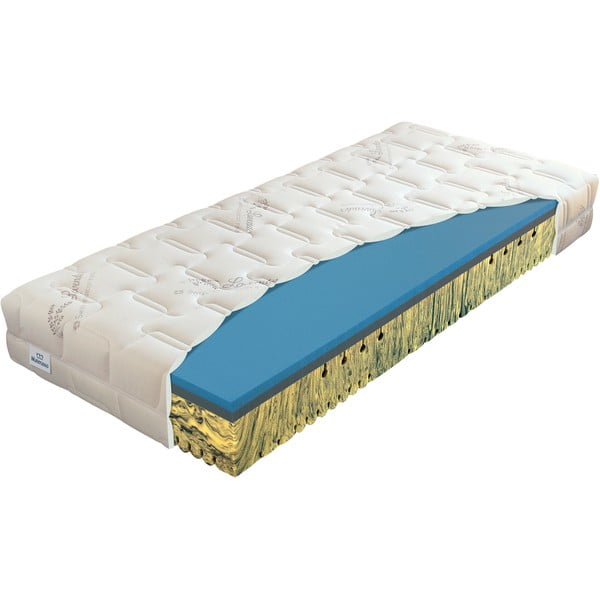 Srednje trda/mehka obojestranska vzmetnica iz pene 80x200 cm Herbal visco – Materasso