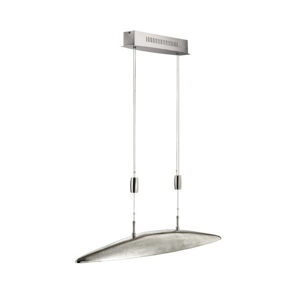 Kovinska LED zatemnitvena viseča svetilka v srebrni barvi Colmar – Fischer & Honsel