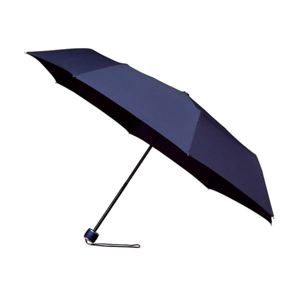 Vetrovni modri zložljivi dežnik Ambiance Mini-Max, ⌀ 100 cm