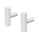 Beli stenski obešalniki v kompletu 2 ks Rof – Blomus