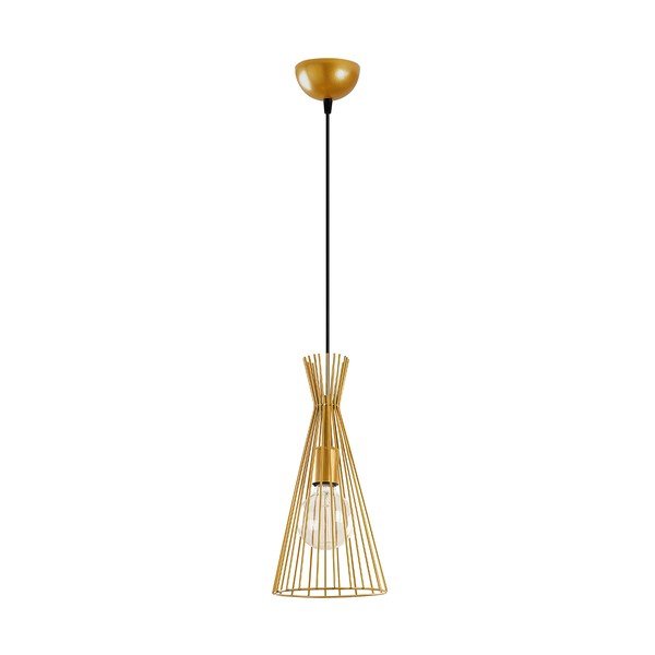 Viseča svetilka v zlati barvi s kovinskim senčnikom ø 20 cm Mezopotamya – Opviq lights-image-3