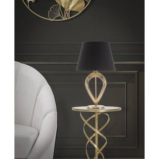 Črna namizna svetilka Mauro Ferretti Maxt, ø 32,5 cm