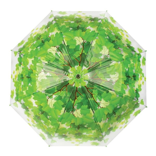 Prozoren dežnik z zelenimi detajli Esschert Design Ambiance Birdcage Leaf, ⌀ 92,5 cm-image-2