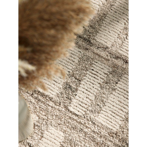 Kremno bela ročno tkana volnena preproga 80x150 cm Boho 1.0 Linara – Vikosa-image-3