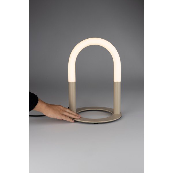 Bež kovinska LED zatemnitvena namizna svetilka (višina 36 cm) Arch – Zuiver-image-2