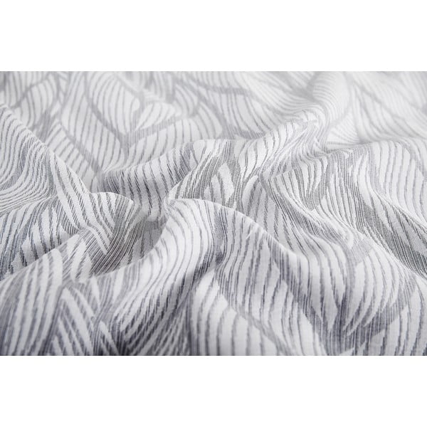 Siva enojna posteljnina iz žakarja 140x200 cm Florida – My House-image-2