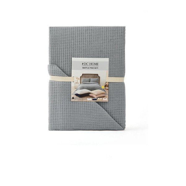 Sivo pregrinjalo 200x220 cm Waffle – Mijolnir-image-2