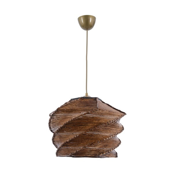 Svetlo rjava viseča svetilka ø 32 cm Ruche – Opviq lights