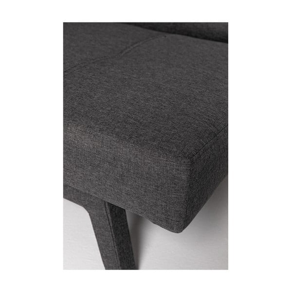 Temno siva raztegljiva zofa s sivimi nogami Debut Ozzie-image-2