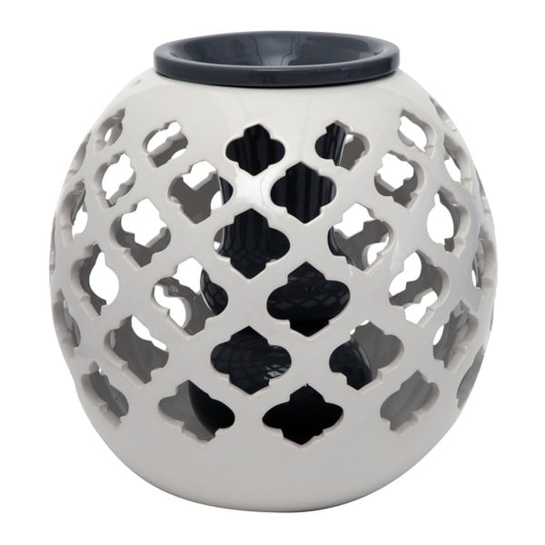 Črno-bela okrogla keramična vaza Mauro Ferretti, 23,5 cm