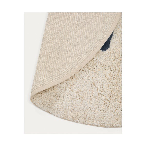 Slonokoščena pralna/ročno tkana bombažna otroška preproga ø100 cm Tandani – Kave Home-image-4