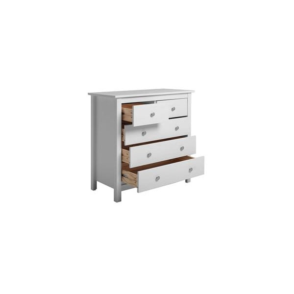 Bela visoka komoda iz masivnega bora 79x80 cm Berna – Marckeric-image-3