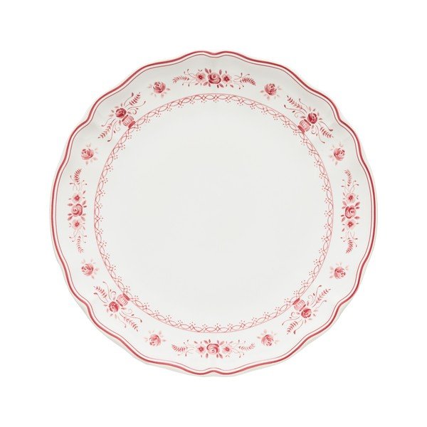 Rdeč/bel krožnik iz kamenine ø 27 cm Vila – Costa Nova