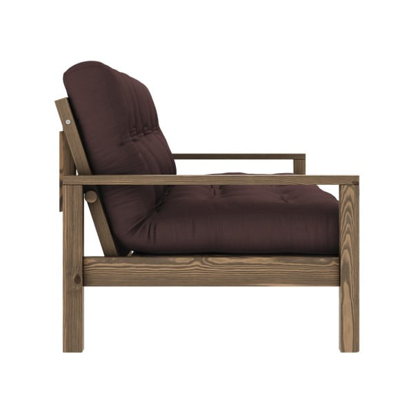 Temno rjava raztegljiva sedežna garnitura 205 cm Knob – Karup Design-image-4