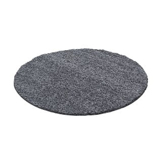 Temno siva okrogla preproga ø 80 cm Life – Ayyildiz Carpets