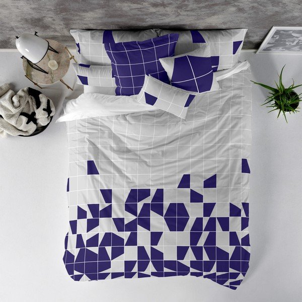 Bombažna odeja Blanc Structure, 200 x 200 cm-image-1