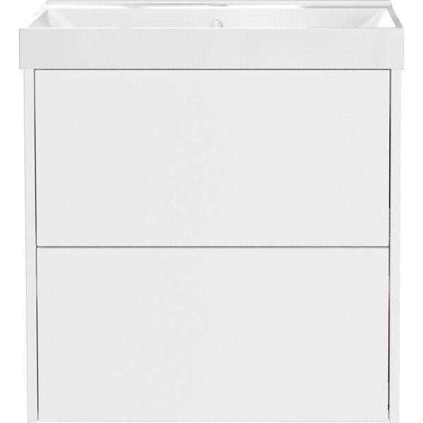 Bela stenska omarica za pod umivalnik v mat dekorju 61x65 cm Bodera – Germania-image-3