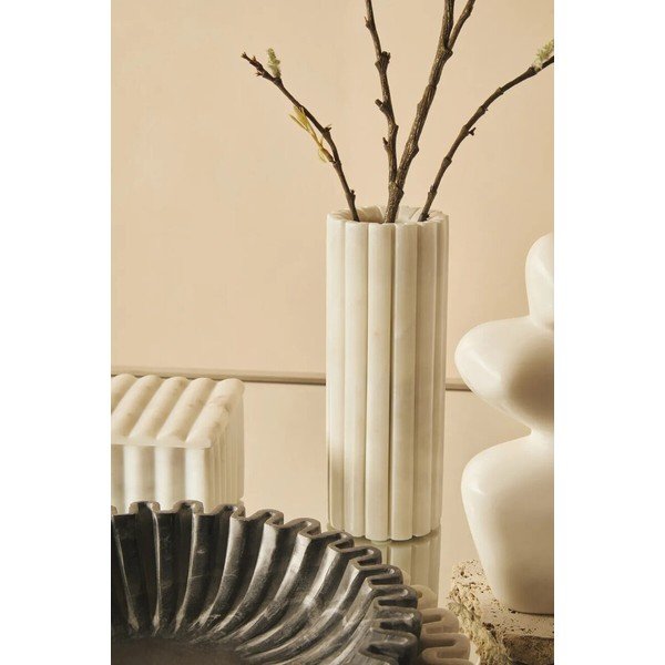 Bela vaza iz marmorja (višina 20 cm) Savio – Premier Housewares-image-3