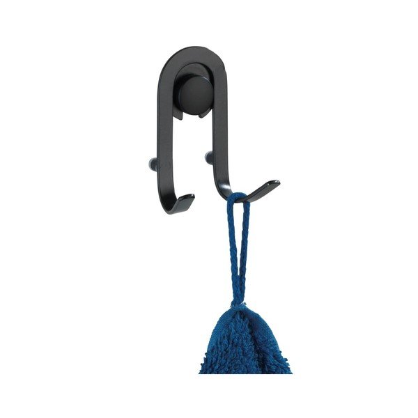 Komplet 2 črnih obešal Wenko Classic Plus-image-1