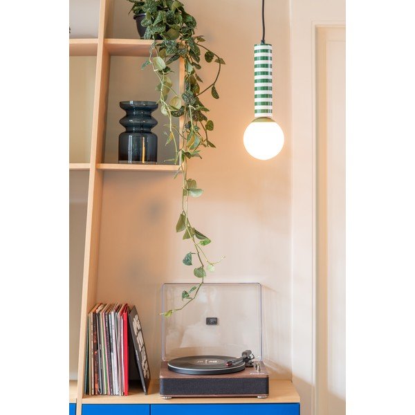 Zelena kovinska viseča svetilka ø 12 cm Rayado Retro – Leitmotiv-image-1