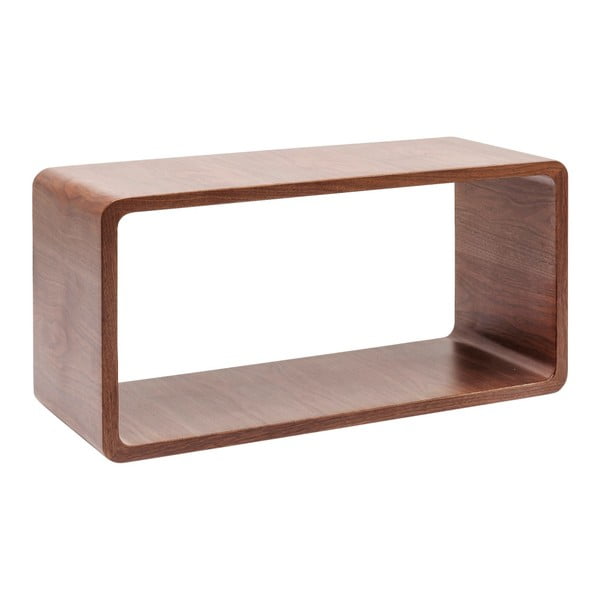 Kare Design Kavna mizica Cube iz orehovega lesa