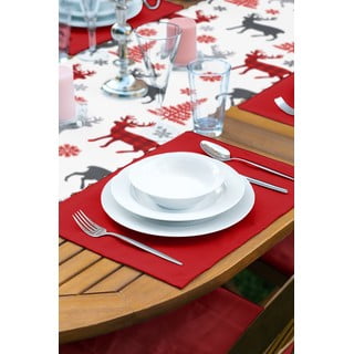 Božični komplet 4 pogrinjkov in namiznega tekača 140x45 cm American Servis - Mila Home