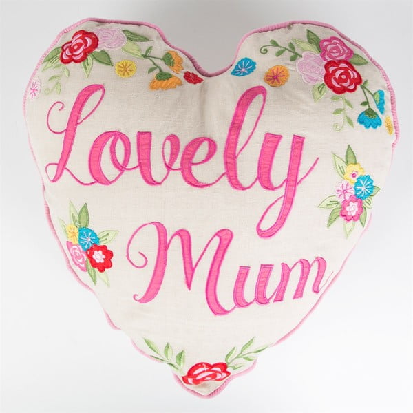 Sass & Belle Lovely Mum Heart Pillow