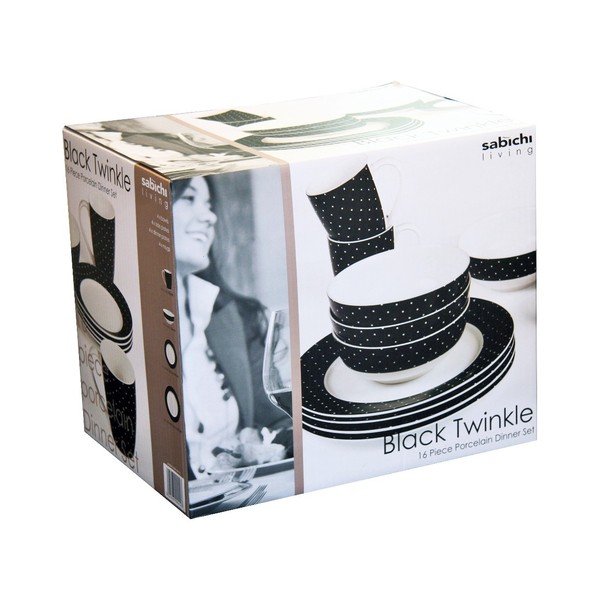 Komplet porcelana Twinkle Black, 16 kosov-image-2