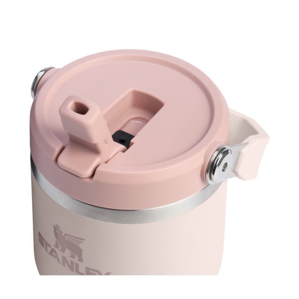 Svetlo rožnata termovka iz nerjavečega jekla 600 ml IceFlow™ Flip Straw 2.0 Tumbler Rose Quartz – Stanley-image-2