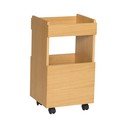 Servirni voziček na kolesih v hrastovem dekorju 35x40 cm Forma – Hübsch