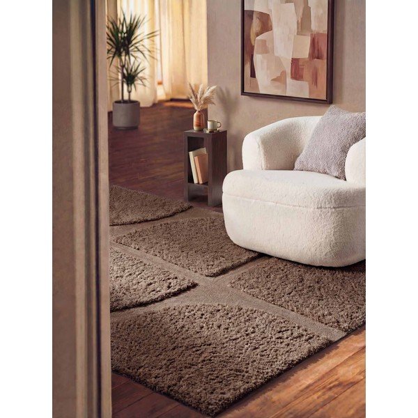 Rjava ročno tkana preproga 80x150 cm Lambeth Jasper – Ted Baker-image-1