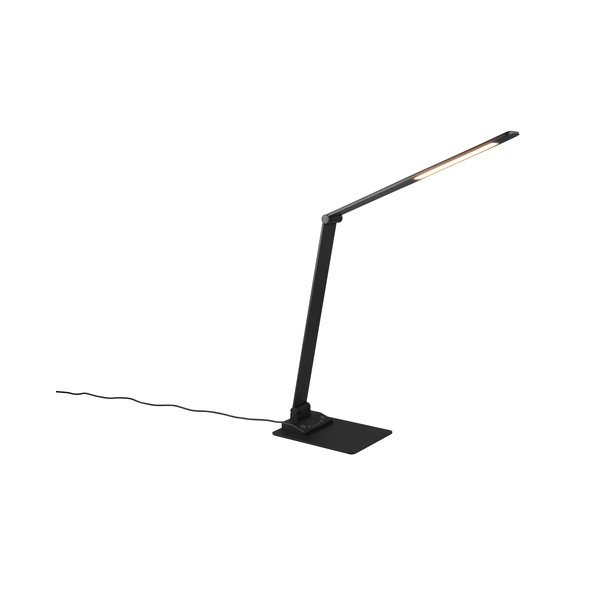 Črna LED zatemnitvena namizna svetilka (višina 72 cm) Travis – Trio-image-1