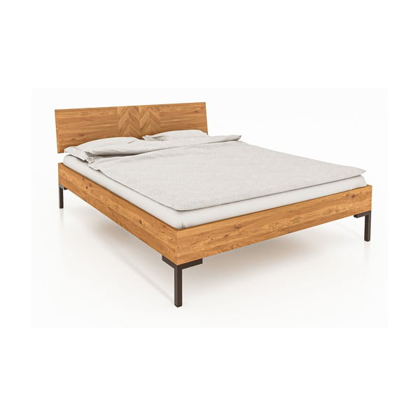 Hrastova zakonska postelja 180x200 cm Abies 2 - The Beds