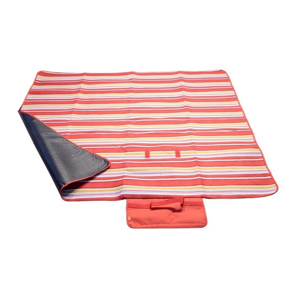 Rdeča odeja za piknik iz flisa Cattara, 150 x 135 cm