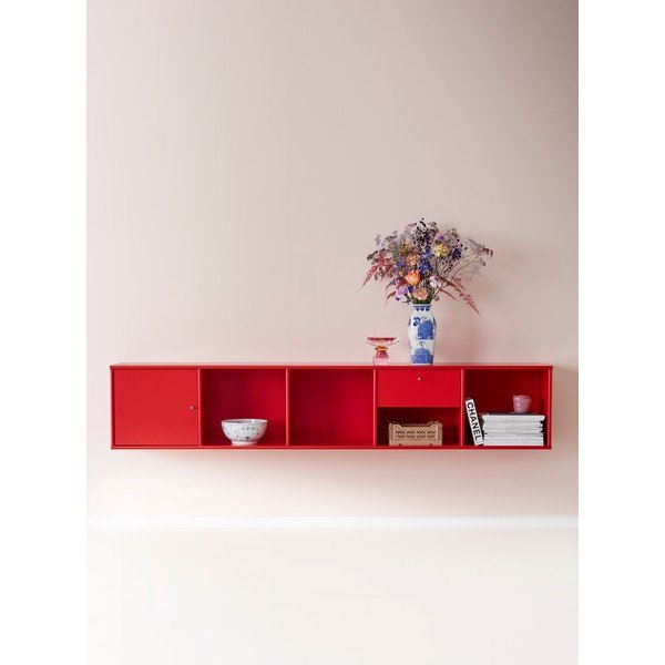 Rdeča stenska knjižna omara Mistral 108-image-4