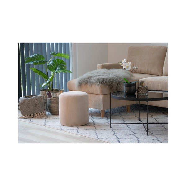 Bež puf House Nordic Ejby, ø 34 cm-image-2