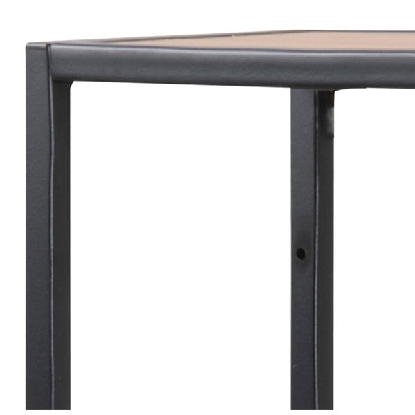 Črna stenska polica v hrastovem dekorju 75x91 cm Seaford – Actona-image-4