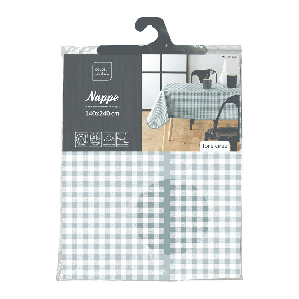Povoščen namizni prt 140x240 cm Mini Vichy