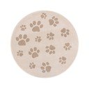 Bež otroška preproga ø100 cm Paws Light Beige – FD