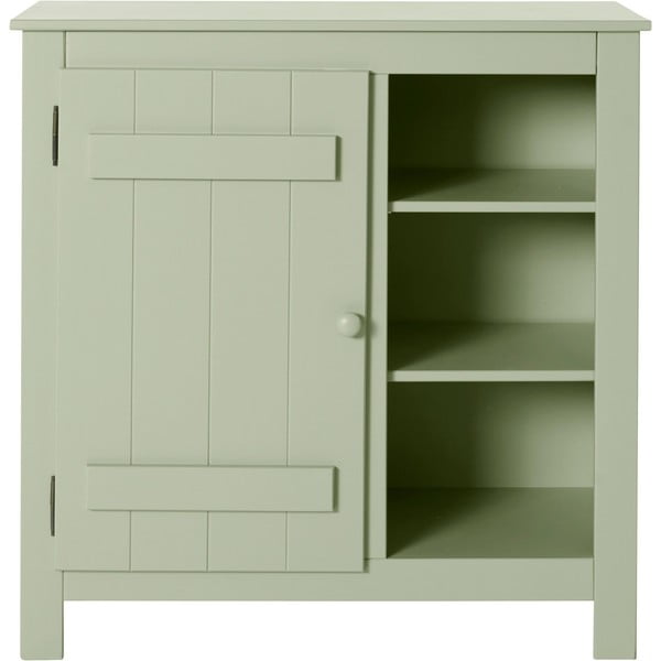 Svetlo zelena omarica iz masivnega bora 90x90 cm Bertram – Støraa