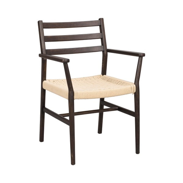 Jedilni stol v naravni in temno rjavi barvi Harlan – Rowico